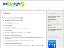 Tablet Screenshot of justdriveright.com